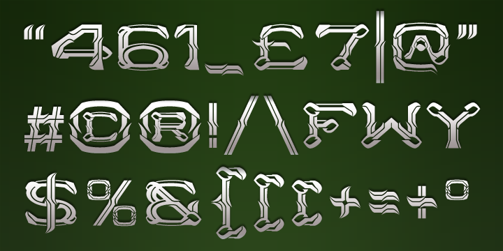 Example font Atlantide #2